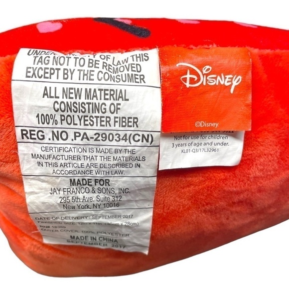 Disney Mickey Minnie Red Love Valentines Day Heart Pillow Plush Stuffed Animal - Picture 7 of 8